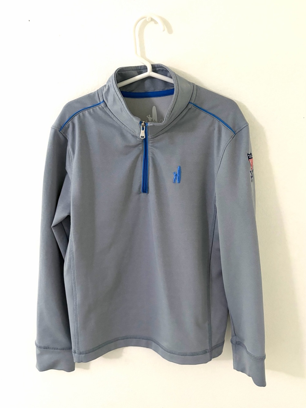 johnnie-O Washington Golf and CC Performance Quarter-Zip Pullover, Size: 6